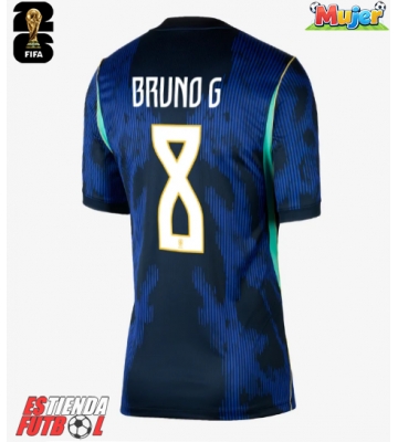 Brasil Bruno Guimaraes #8 Segunda Equipación Mujer Mundial 2026 Manga Corta